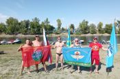 В Барнауле состоялся первый фестиваль по плаванию в открытой воде, посвященный Дню ВДВ