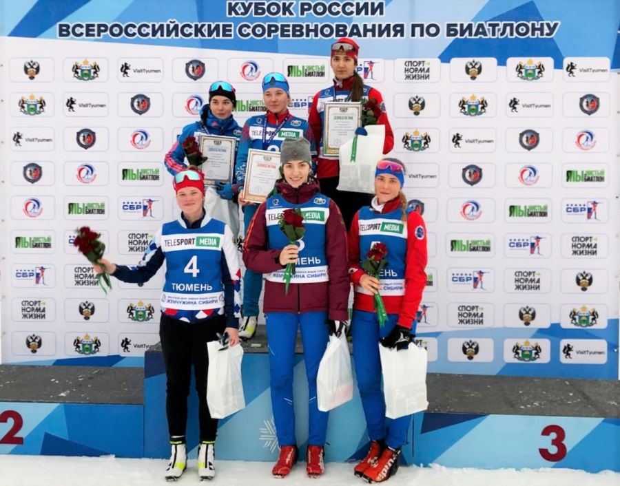 Анастасия Гришина победительница, Анастасия Денисова - серебряная медалистка суперспринта на Всероссийских соревнованиях в Тюмени