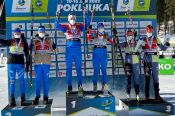 Анастасия Гришина в дуэте с Дионисом Родунером выиграла золото юниорского этапа Кубка IBU  в сингл-миксте