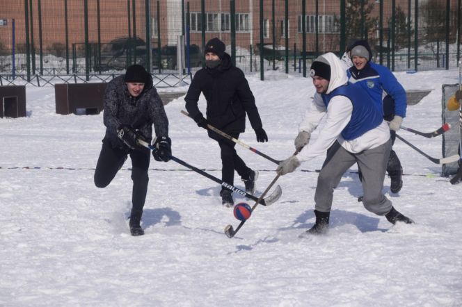 Хоккей на валенках, Барнаул, 27 февраля