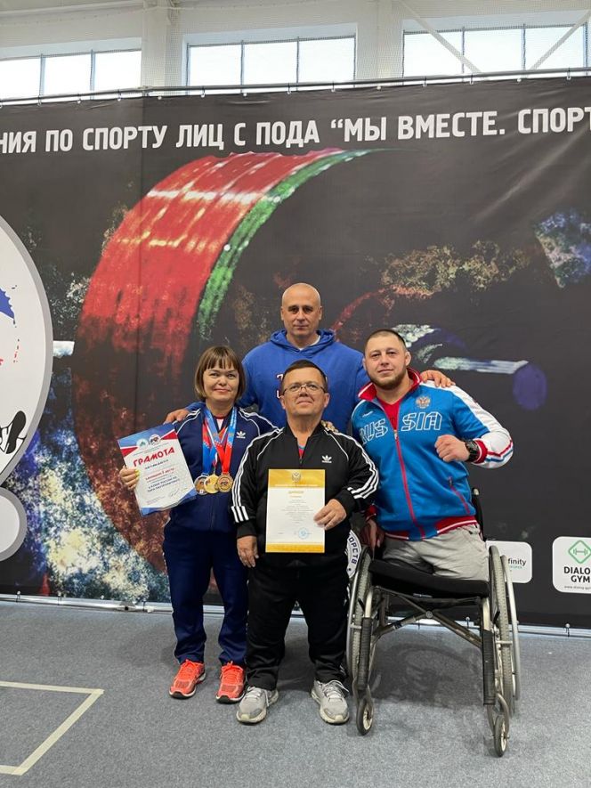Тамара Подпальная стала победительницей Кубка России по пауэрлифтингу (спорт лиц с ПОДА)