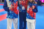 Александр Потехин и Анна Малагонцева – бронзовые призёры международных соревнований «Москва – Вселенная каратэ» 