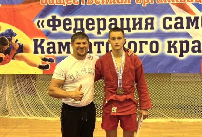 Демид Беркович и его тренер Павел Теренин