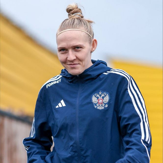Воспитанница алтайского футбола Анна Беломытцева оформила дубль за сборную России