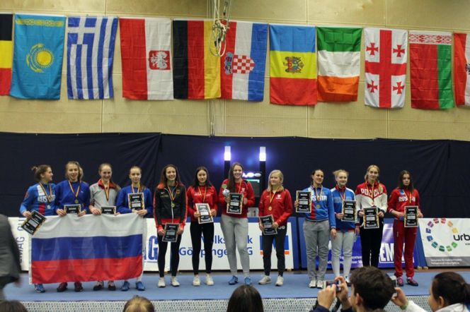 Анна Смирнова - призёр командных соревнований Кубка Европы среди кадетов.
