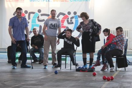 В Барнауле прошли чемпионат и первенство Алтайского края по паралимпийскому бочча.
