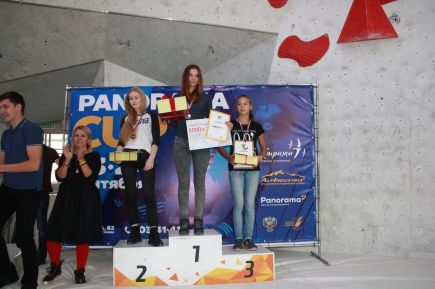 Мария Пляскина - призёр открытого чемпионата Новосибирска в дисциплине "трудность".