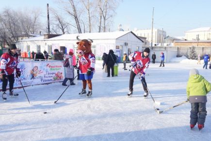Хоккейный клуб «Алтай» принял участие в празднике «Алтайская зимовка».