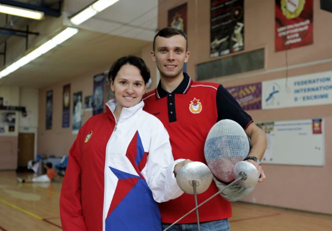 Виктория Ковалёва и Дмитрий Жеребченко. Фото: cska.ru