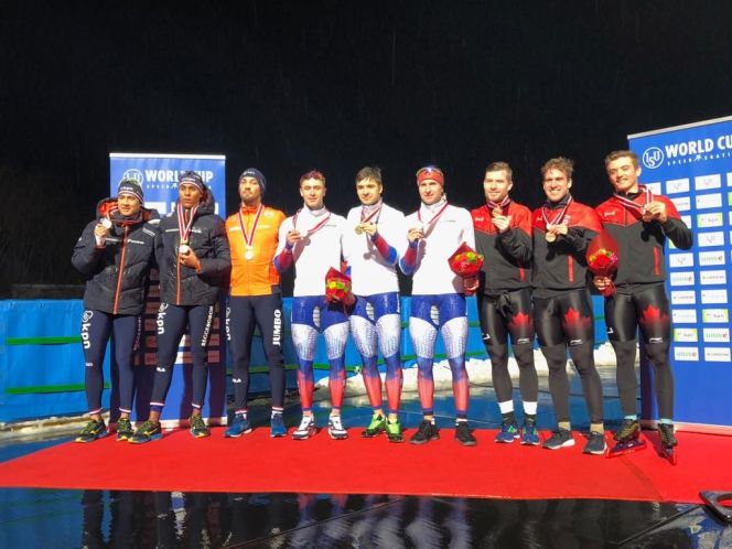 Виктор Муштаков выиграл в составе сборной России командный спринт второго этапа Кубка мира