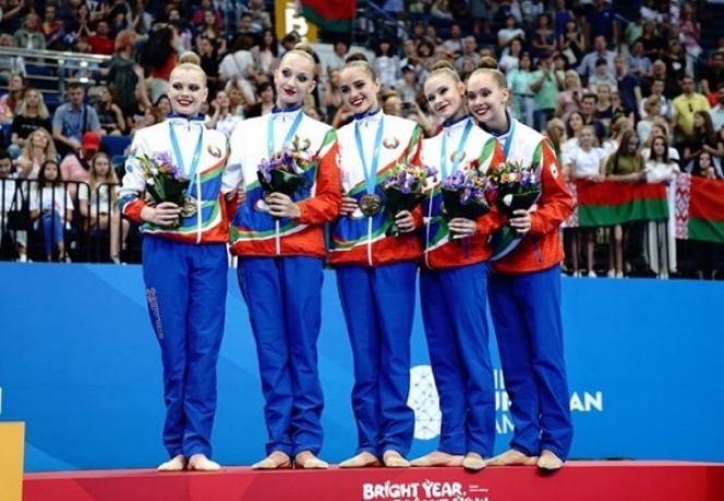 Белорусские гимнастки - чемпионки II Европейских игр