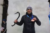 Алтайский ледолаз Дмитрий Гребенников стал бронзовым призером чемпионата Европы и этапа Кубка мира