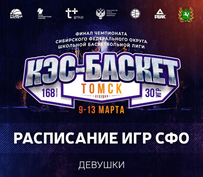 Сегодня в Томске стартует сибирский финал школьной лиги "КЭС-Баскет" (расписание)