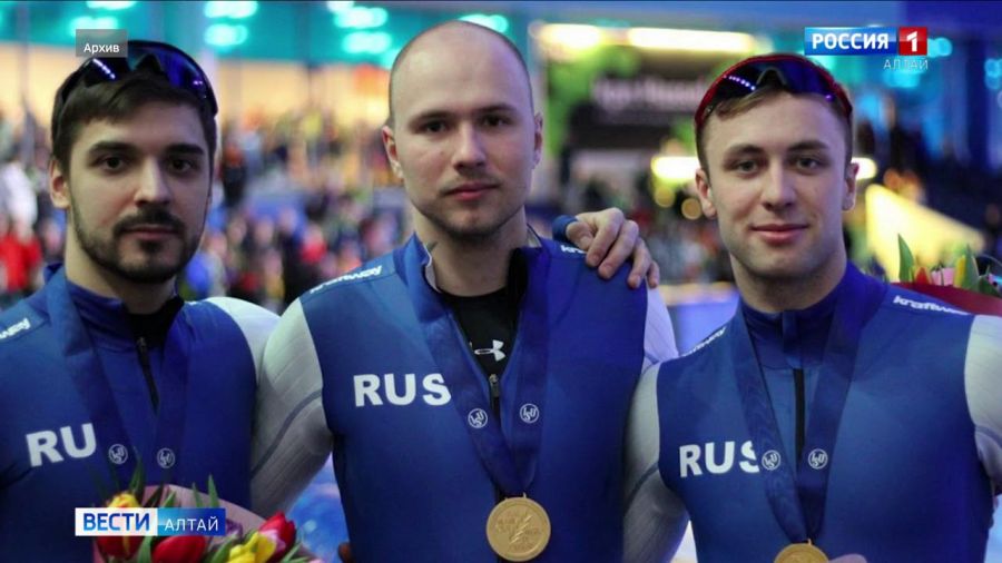 Руслан Мурашов, Павел Кулижников, Виктор Муштаков - чемпионы Европы в командном спринте 
