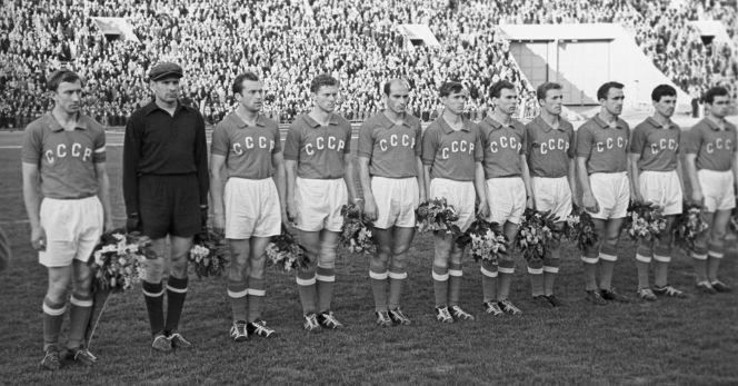 Сборная СССР по футболу. 1960-й год. Фото: Николай Волков/Sputnik 