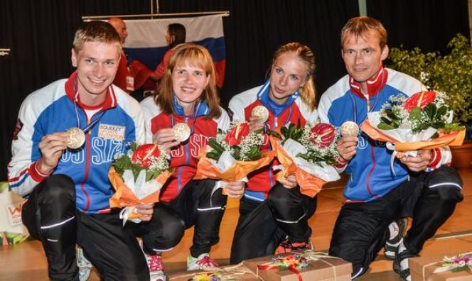 Галина Виноградова - бронзовый призер чемпионата мира в смешанной эстафете.
