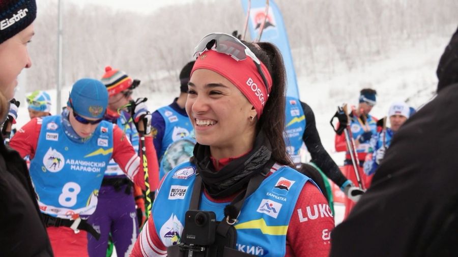 Вероника Степанова - победительница Авачинского марафона-2023 среди женщин