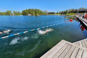На озере Ая прошёл фестиваль  «Кубок Айского озера» по зимнему плаванию 